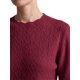 thumbnail image 5 of INSPIRE CHIC Suéter de Punto Argyle para Mujer Ligero Cuello Redondo Ondulado Hombro Caído Manga Larga Ajuste Regular Casual Grande Angora Rojo, 5 of 6