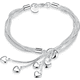 thumbnail image 1 of Pulsera esclava brazalete corazón plata 925 mujer, 1 of 3