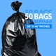 thumbnail image 2 of Bolsas de basura Reli. Paquete de 50 unidades negras para uso pesado, 40-45 galones, 2 of 7