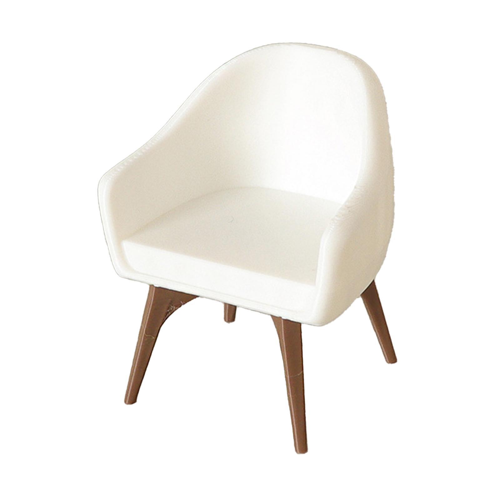 Magideal - Modelo De Silla De Casa De Muñecas, Silla De Respaldo , Modelo De Diorama, Escenario, Mini Sillón, Muebles En Miniatura Para Accesorios, Jardín De