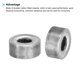 thumbnail image 4 of Espaciadores de Acero M10, 6 Piezas de Espaciadores Metálicos Acero 10.3mm ID x 25mm OD x 12mm L Separador de Acero al Carbono Tornillo Separador Redondo para Pernos de Tornillo de 2/5in o M10, 4 of 5