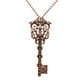 thumbnail image 1 of Vintage Llavero Colgante Steampunk Collar Cadena Gótica Punk Joyería Rojo, 1 of 3