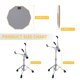 thumbnail image 3 of Set de soportes para batería Snare Donner con almohadilla de práctica de batería de 12 pulgadas, 3 of 9