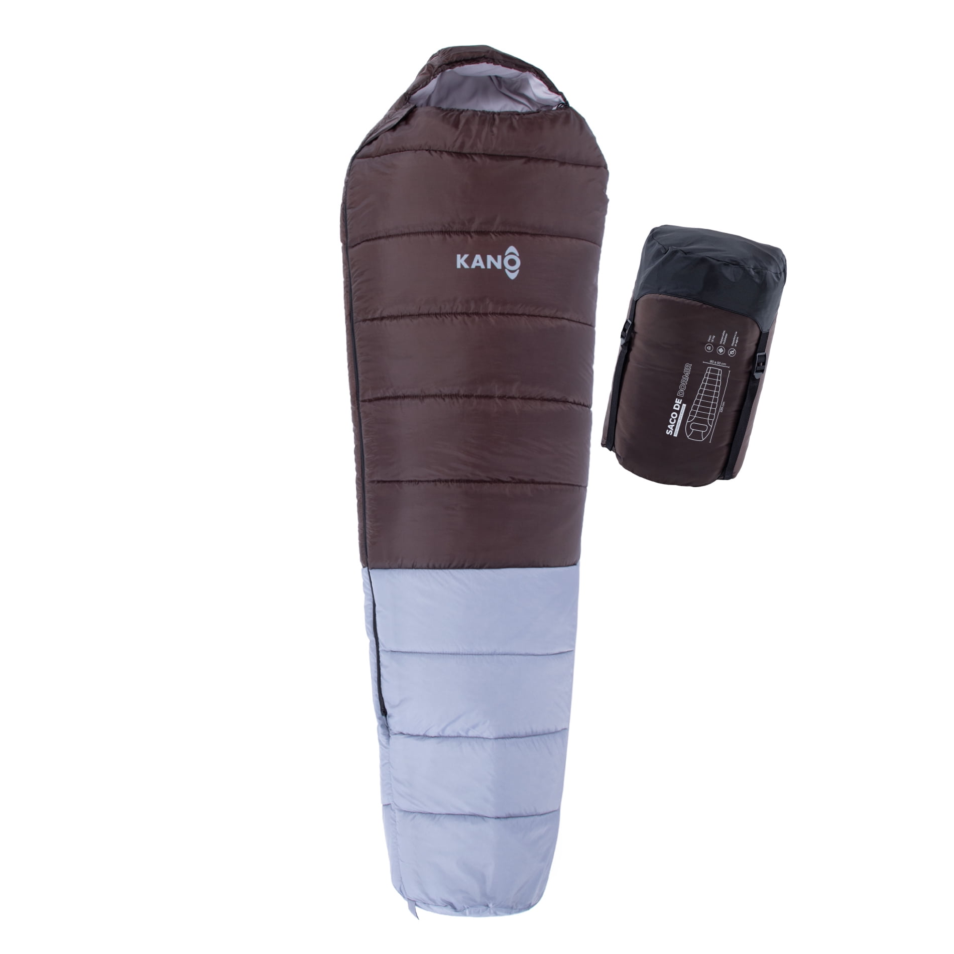 Saco De Dormir Kano Aconcagua -4 / 0 / 8°c 1,6 Kg Marrón