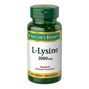 Suplemento Nature'S Bounty L-Lisina 1000 Mg 120 Tabletas