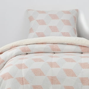 Dib - Plumon Reversible Sherpa 1.5 Plaza Block. Terracota