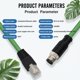 thumbnail image 4 of Cable Ethernet Eonvic 2 m Verde M12 a RJ45 CAT5e, 4 of 5