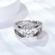 thumbnail image 3 of Anillos de Boda para Hombre de Moissanita de 1-2 Uds Color D Claridad VVS1 Anillos de Diamante Chapado en 18K Anillos de Moissanita de Plata Esterlina S925 para Hombre con Certificado, 3 of 8