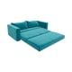 thumbnail image 3 of Sofa Cama Multifuncional Felpa Turquesa, 3 of 3