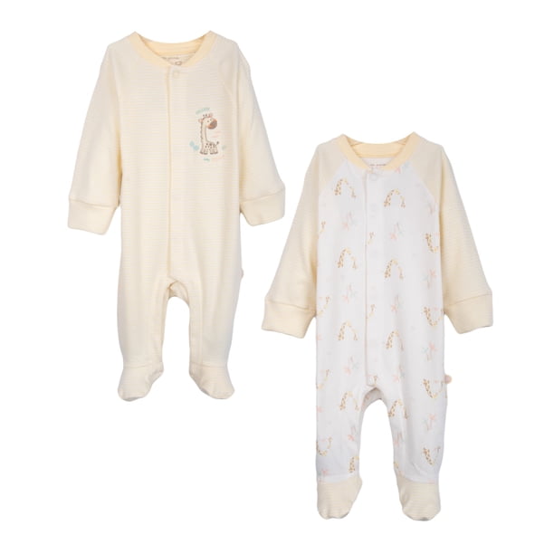 Pack 2 Ositos Recién Nacido Unisex 100% Algodón Amarillo Pillin