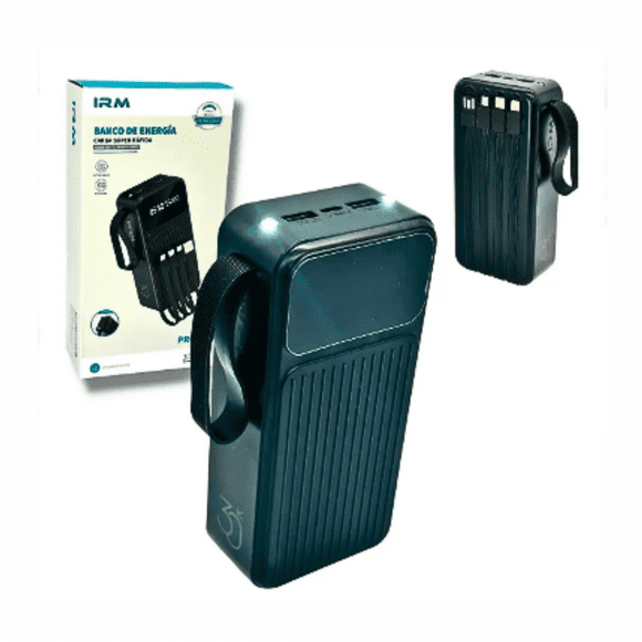 Cargador Portátil Power Bank 30000mah Carga Rápida 4 Cables