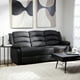 thumbnail image 1 of Sofá 3 Cuerpos Reclinable Moderno Negro New Praga 8041sffbk, 1 of 13