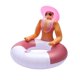 thumbnail image 1 of Flotador inflable para piscina NPW Drinking Buddies Rodeo Cowboy, 1 of 9