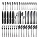 thumbnail image 1 of Juego de vajilla de acero inoxidable de 48 piezas, cuchillo para carne estilo occidental para 8 personas, tenedor, cuchara en caja de regalo, 1 of 5