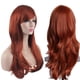 thumbnail image 1 of Peluca AKstore para mujer, resistente al calor, 70 cm de largo, cabello castaño rizado, 1 of 7