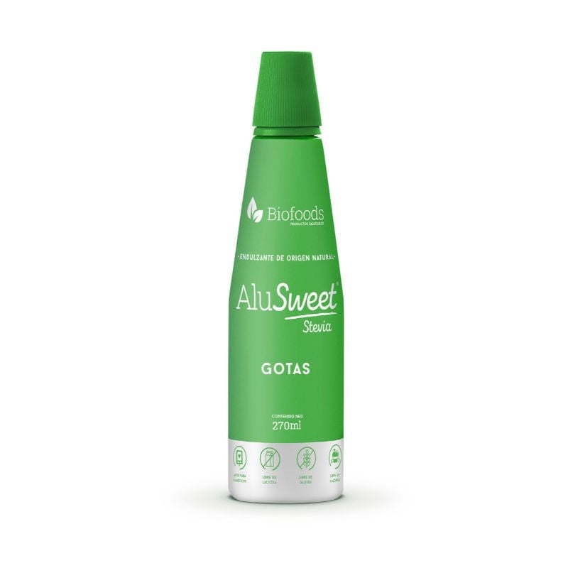Endulzante Líquido Stevia Botella 270 ml Alusweet