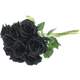 thumbnail image 2 of Rosas artificiales 5 uds varas negras, 2 of 3