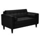 thumbnail image 2 of Sofa Retro 2c Felpa 00 Negro, 2 of 6