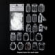 thumbnail image 1 of 40pcs/pack Retro Glass Bottle Decorative Stickers for DIY Scrapbooking and Journaling, 1 of 5