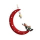 thumbnail image 1 of Colgante Navideño En Forma De Luna, Adorno Navideño De Hierro Para Regalos Navideños, Fiesta, Luna, Ciervo, 1 of 5