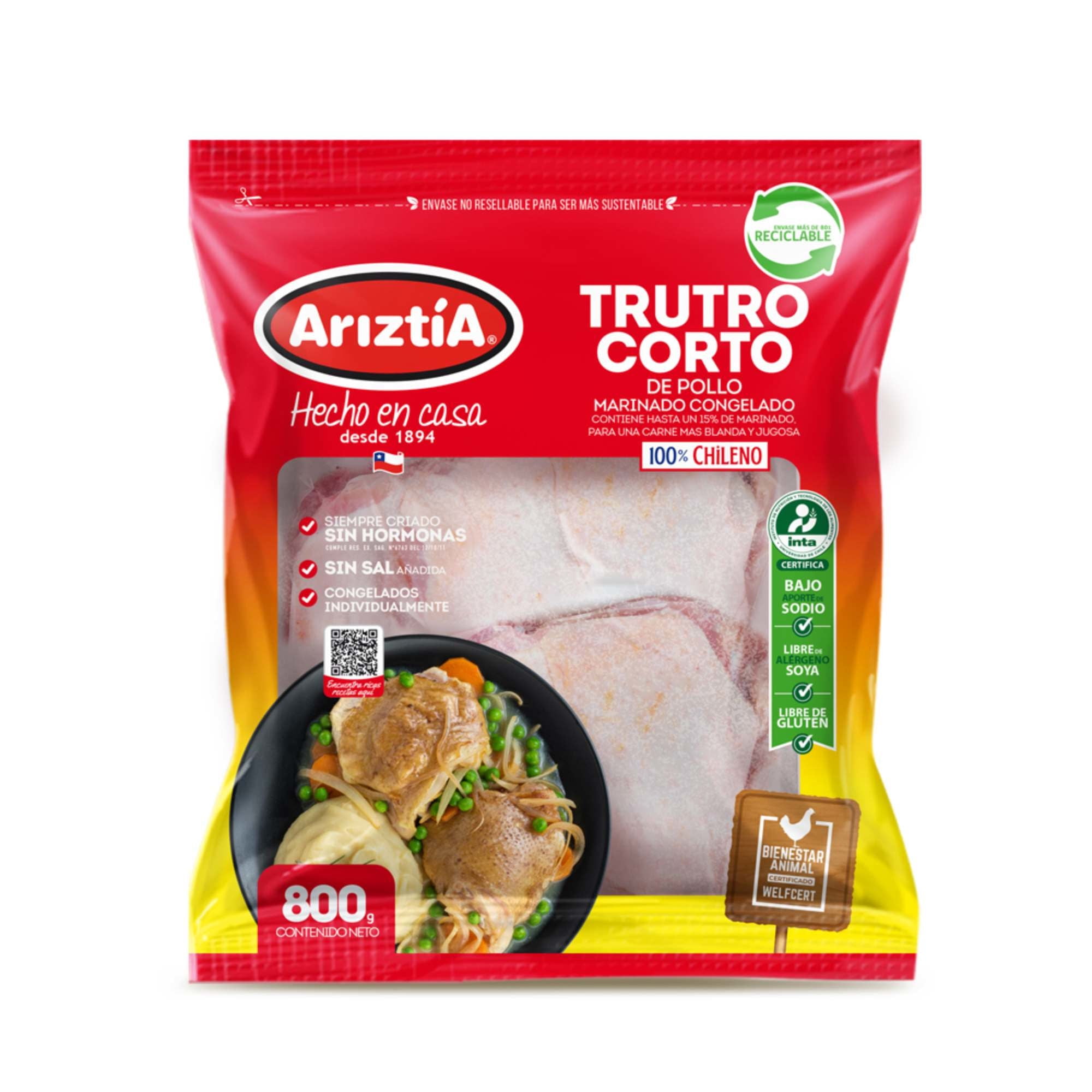 Pollo Trutro Corto 800 g Ariztia