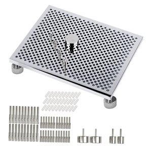 Magideal - Plantilla Para Doblar Alambre, Alambre Para Abalorios, 30 Clavijas De Metal, Anillos De Salto Portátiles Diy, Kit De Bucle Para Hacer Bobinado, Diseño