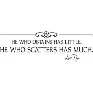 Rienda Libre Graphics - Decomural He Who Obtains Lao Tzu Ws-15091