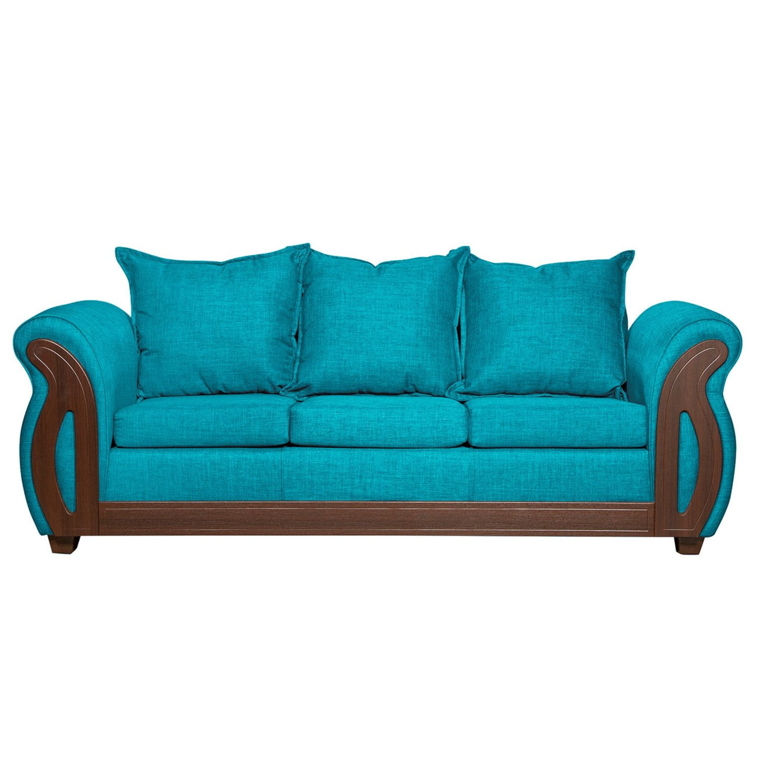 Ruzam Mobel - Sofá 3 Cuerpos Isidora Turquesa