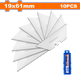 thumbnail image 1 of Set Pack 10 Und Repuesto Cuchillo Cartonero Wadfow 61x19 Mm, 1 of 5