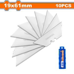 Set Pack 10 Und Repuesto Cuchillo Cartonero Wadfow 61X19 Mm