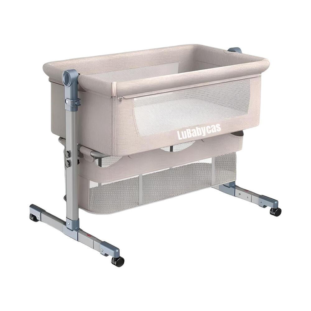 Lubabycas - Cuna Colecho Bebé Con Colchón Y Mosquitero Café