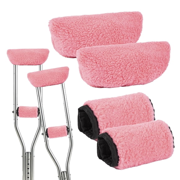Almohadillas de Lana de Oveja para Muletas SHFGYG – Ajuste Universal, Pack de 2
