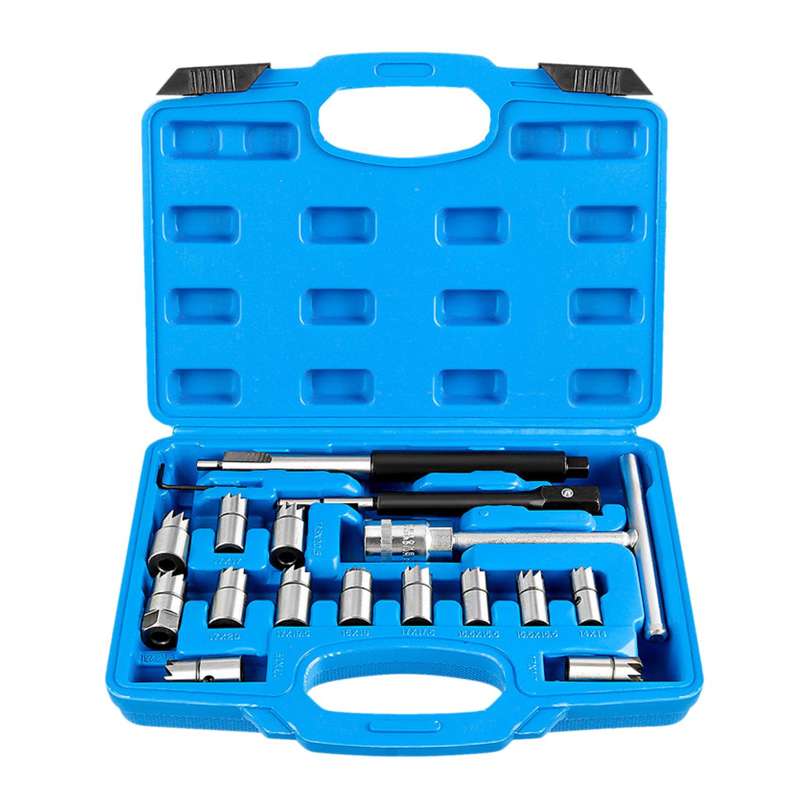 Ioensy - Escariador De Reparación Plana, Herramienta De Extracción De Suv, Cortador De Asiento De Inyector Diésel, Herramienta Limpiadora