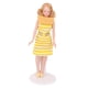 thumbnail image 1 of 12a Casa De Mu?ecas Mu?eca De Porcelana En Miniatura Dama Con Vestido A Rayas, 1 of 5