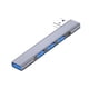 thumbnail image 3 of Estación De Acoplamiento 4 En 1 USB C Hub Plug And Play De Aleación USB 3.0 Para Accesorios, 3 of 5