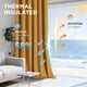 thumbnail image 5 of Cortinas térmicas opacas de terciopelo Joydeco 132x274 cm 2 paneles, 5 of 9