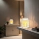 thumbnail image 4 of Farol colgante con forma de vela Decozen decorativo de metal blanco, juego de 6, 4 of 9