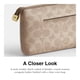 thumbnail image 4 of Wristlet COACH de piel granulada grande con correa de cadena, 4 of 5
