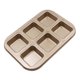 thumbnail image 3 of Brownie Bar Sartén Antiadherente 6 Cavidades Sartén Cuadrada Para Pan Utensilios De Cocina Para Hornear, 3 of 5