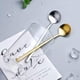 thumbnail image 4 of 4 cucharas de café de acero inoxidable de 6,02 pulgadas con mango largo dorado para café expreso, ideal para azúcar, postres, pasteles, helados, sopas, cócteles y para remover., 4 of 7