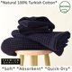 thumbnail image 4 of PÜSKÜL Natural Set de 4 Toallas Waffle de Algodón Turco 100% – Negro, 4 of 9