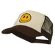 thumbnail image 2 of Gorra E4Hats.com Smile Face bordada en la parte trasera de malla de espuma, color marrón, 2 of 5