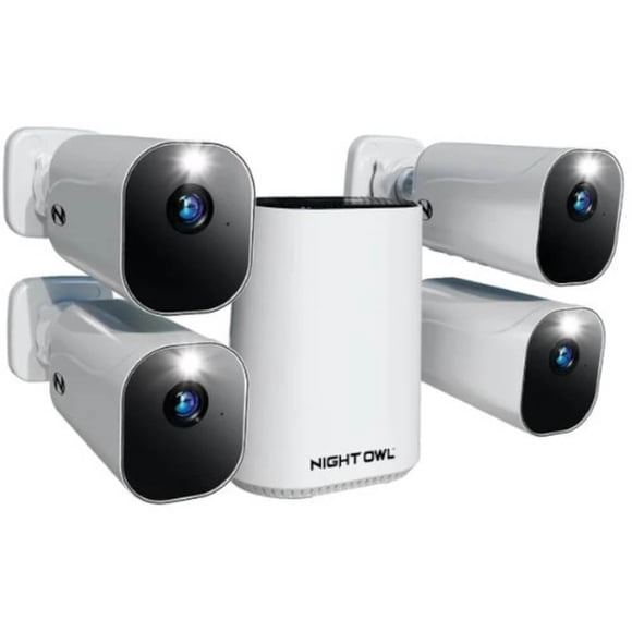 Sistema de seguridad Night Owl Wi-Fi Hub con 4 cámaras de batería