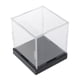 thumbnail image 1 of Caja De Exhibición Acrílica Base Negra Para Figuritas En Miniatura Coleccionables Escaparate 25cmx25cmx25cm, 1 of 5