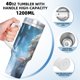 thumbnail image 5 of Frozen: Elsa la Princesa del Hielo Vaso aislado de acero inoxidable con asa, diseño temático, regalo para familia, amigos y fans; incluye pajita y encaja en el portavasos estándar, 40 oz, 5 of 6