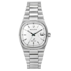 Reloj Bulova Classic Super Seville 262Khz Precisionist Stainless Steel Bracelet Silver Dial Quartz 96B444 Men'S Watch