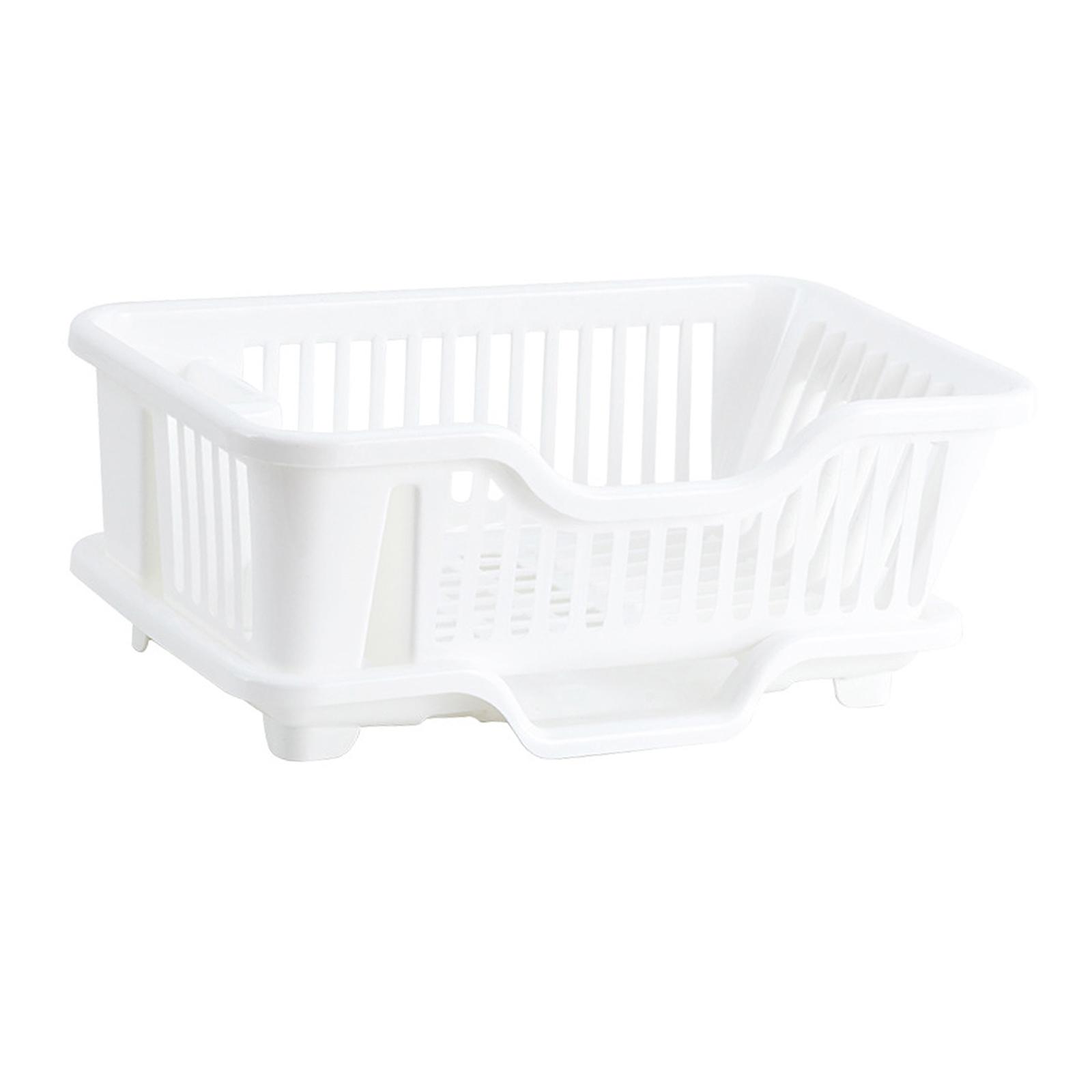 Magideal - Escurridor De Platos, Organizador De Cubiertos, Soporte Para Cubiertos, Colador Multifunción, Fregadero, Escurridor De Platos Para Cocina, Restaurante Blanco