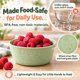 thumbnail image 2 of FOODLE Wheat Straw Kids Bowls Microwave and Dishwasher Safe, 2 of 3
