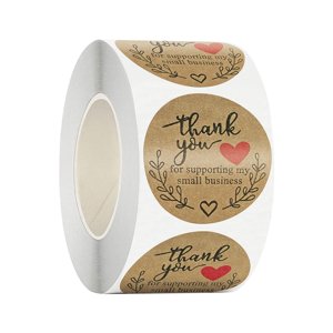 Bothyi - Etiquetas Adhesivas De Agradecimiento, Etiquetas Adhesivas De Sellado Para Embalaje De Regalo De Vacaciones, 3,8 Cm