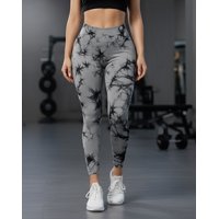 Flix - Calza Deportiva Mujer Push Up Tie Dye Corte En V